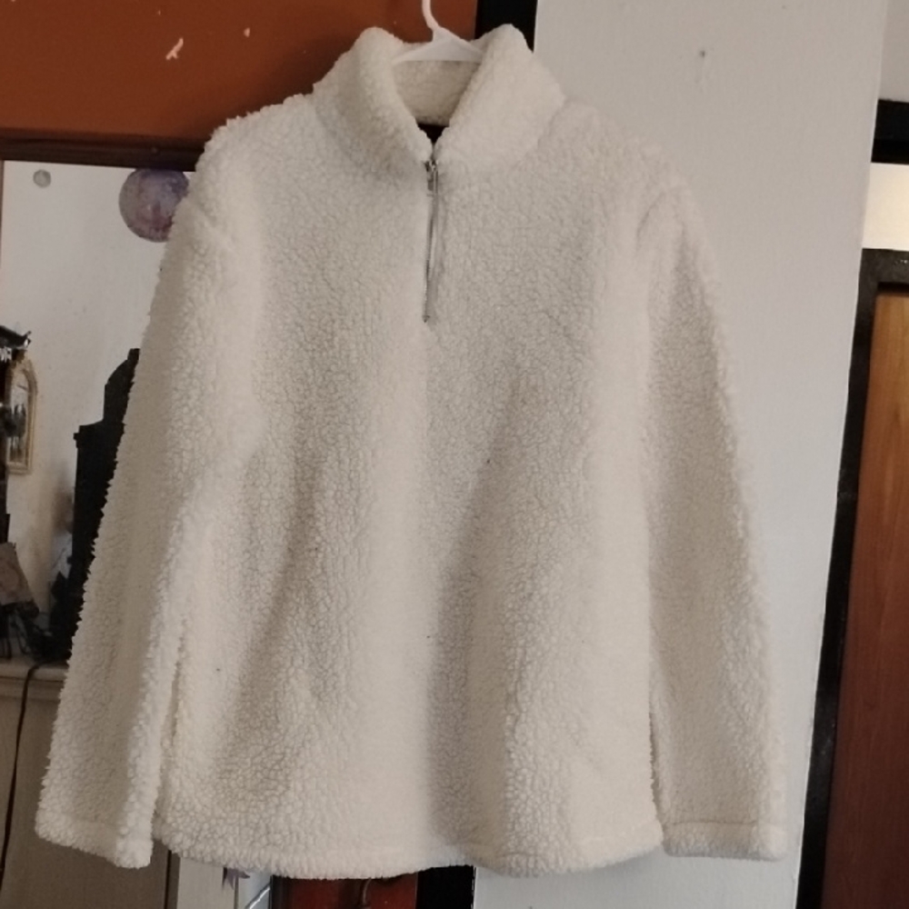 Cozy White Sherpa Sweater